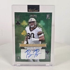 Bryan Bresee Autographed Rookie Card Wild Card Stacked Deck 2/3